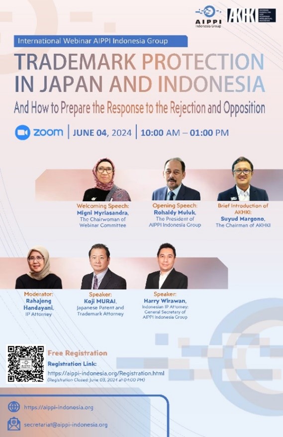 Enhancing Trademark Protection through AIPPI Indonesia Webinar on Japan-Indonesia Procedures